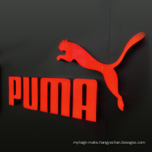 Custom Advertising LED 3D Stainless Steel Front Lit LED Epoxy Resin  Led Channel Letter Signs